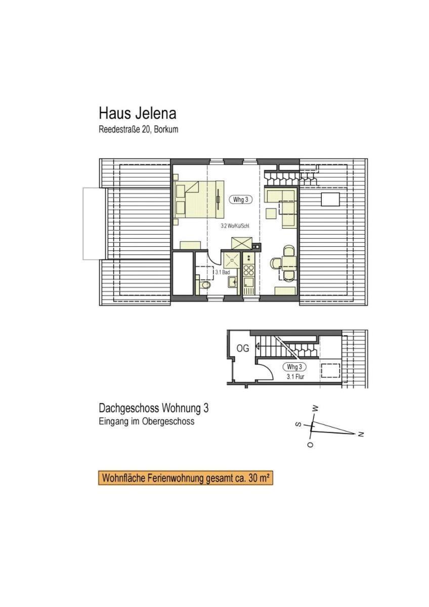 Haus Jelena Appartement 3 Borkum Ngoại thất bức ảnh